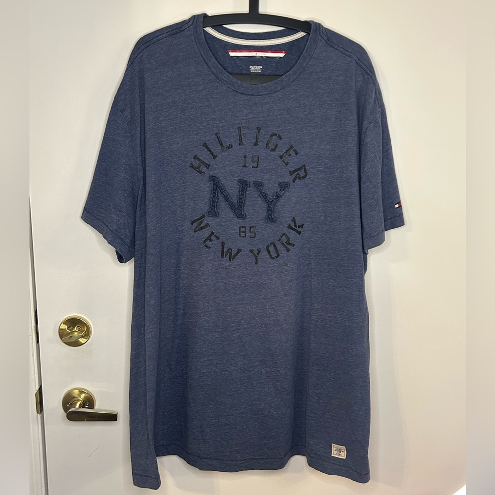 Tommy Hilfiger Navy Blue NY Graphic Short Sleeve Tee Size 3XL